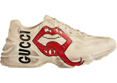 gucci rhyton mouth shoes.